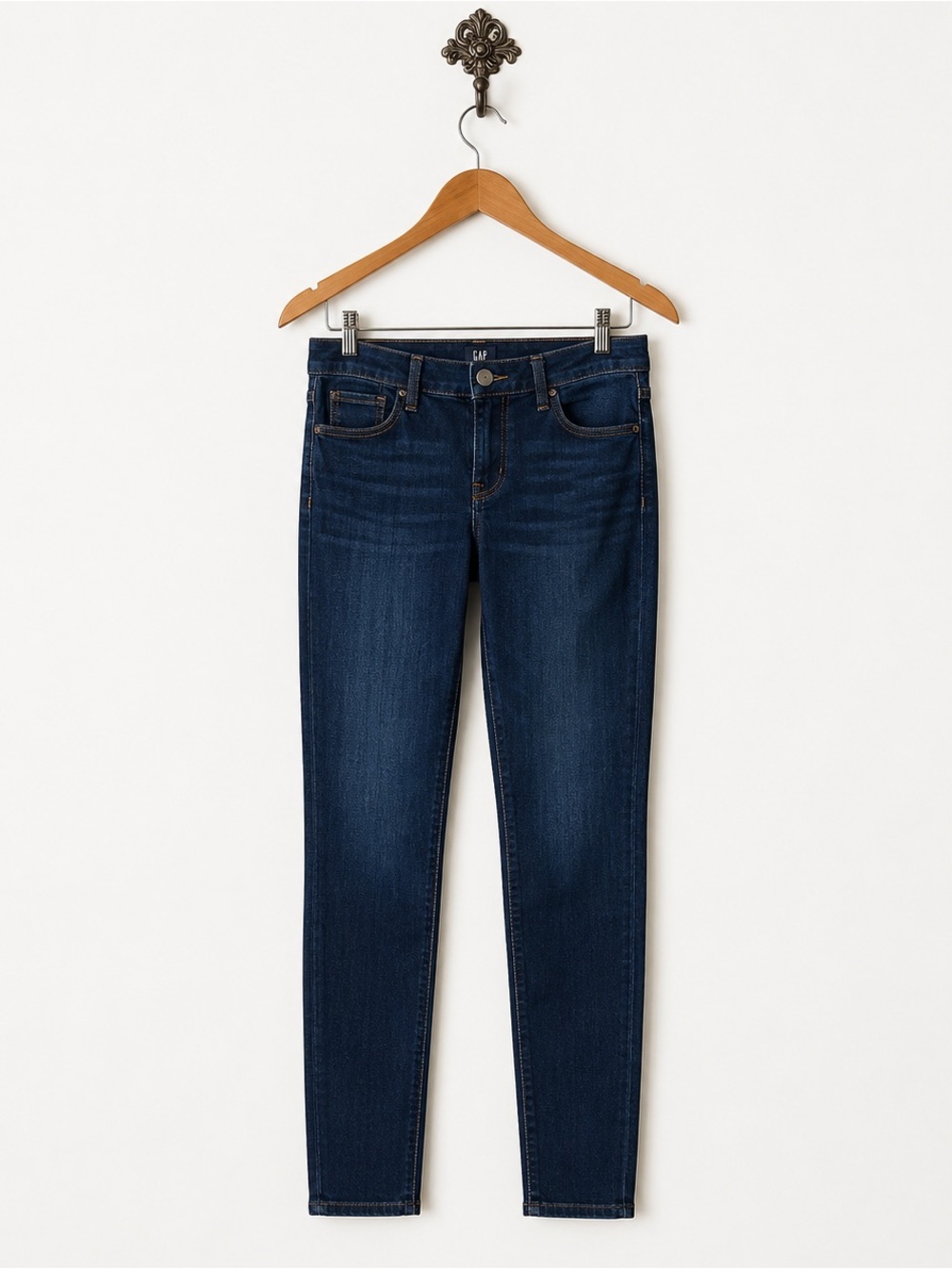GAP dark blue true skinny stretch denim jeans 27R